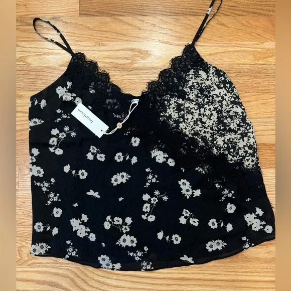 Heartloom Black/Cream Floral Cami NWT - Picture 7 of 9